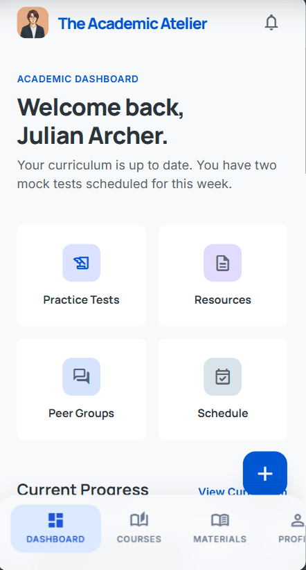 Academic Dashboard Experience