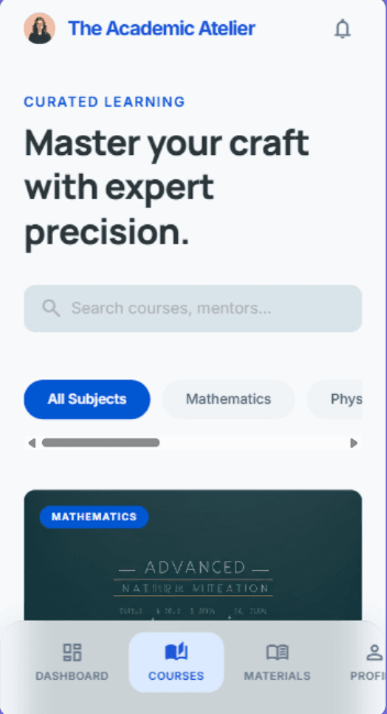 Academic Dashboard preview 2