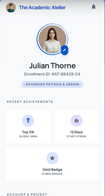 Academic Dashboard preview 4